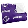 University of Portland Pilots Blanket, 50" x 60", Logo Pattern, Silky Touch Super Soft Throw view 3