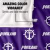 University of Portland Pilots Blanket, 50" x 60", Logo Pattern, Silky Touch Super Soft Throw view 4