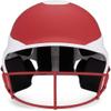 RIP-IT | Vision Pro Softball Batting Helmet with Face Mask | Matte | Two-Tone Scarlet XL | Lightweight Womens Sport Equipment view 3