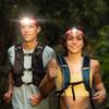 KNOG Bandicoot Run 250 USB Rechargeable LED Headlamp - Bright 40m Beam, Red Halo Mode, IP67 Waterproof Camping Headlamp - Comfortable Anti-Odor Silicone Strap for Running, Blue view 3