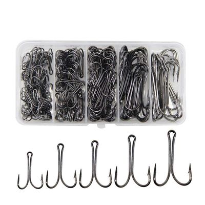 150pcs/box High Carbon Steel Double Fishing Hooks Fly Tying Double Hook for Jig Bass Fishhook DaJiKan