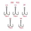 150pcs/box High Carbon Steel Double Fishing Hooks Fly Tying Double Hook for Jig Bass Fishhook DaJiKan view 3