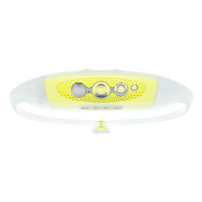 KNOG Bilby Run 400 Super Bright Headlamp - Lightweight, Zero-Bounce Headlamp for Running with Red Halo Effect, Multiple Light Modes, USB Rechargeable, 100m Beam, IP67 Waterproof, Lime