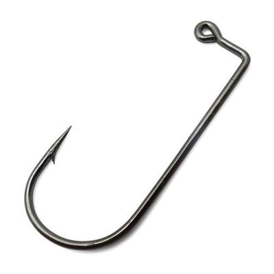 100pcs 9147 High Carbon Steel Fishhook Black 90 Degree Offset Jig Fishing Hooks Size 8# to 6/0# DaJiKan (Color : Size 8)