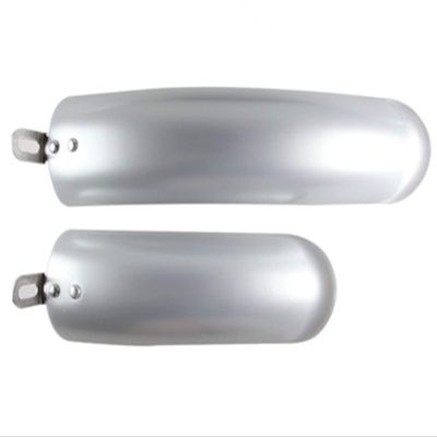 12/14 Inch 412 Folding Bike Fenders Mini Fenders Folding Bicycle Practical Accessories Silver/White/Black/Red DaJiKan (Color : Silver)