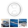 Boat Deck Access Hatch, Qiilu Boat Deck Access Hatch TransparentCover, Boat Hatch Deck Plate Boat Round Non Slip Inspection Hatch, for RV Marine Yacht(4inch) view 2