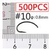 500PCS Fly Tying Hook Nymph Bug Shrimp Scud Pupae Larvae Caddis Flies Fishing Hooks #8~#16 Fly Fishing Hook DaJiKan (Color : 500PCS Size 10) view 2