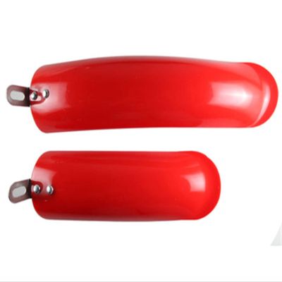 12/14 Inch 412 Folding Bike Fenders Mini Fenders Folding Bicycle Practical Accessories Silver/White/Black/Red DaJiKan (Color : Red)