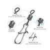 100pcs/ Set Fishing Connector Swivels Interlock Pin Snap 4#-12# Rolling Swivel for Fishhook Lure Fishing Accessories DaJiKan view 3