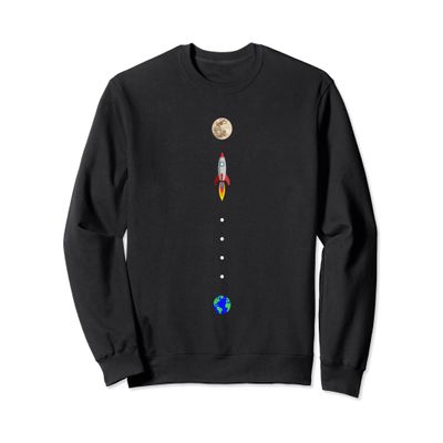Crypto Addicted rocket to the moon cryptocurrency trader Sweatshirt