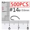 500PCS Fly Tying Hook Nymph Bug Shrimp Scud Pupae Larvae Caddis Flies Fishing Hooks #8~#16 Fly Fishing Hook DaJiKan (Color : 500PCS Size 14) view 2
