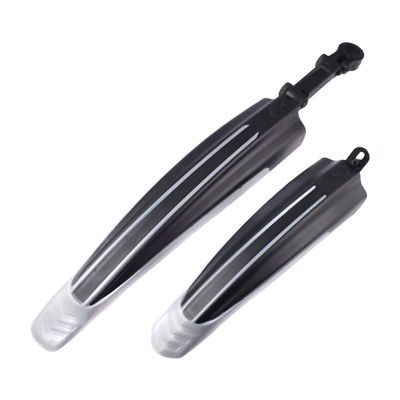 2 Pcs Bicycle Fenders Mountain Road Bike Mudguard Front Rear MTB Mud Guard Wings for Bicycle Accessories DaJiKan (Color : Gray 1)