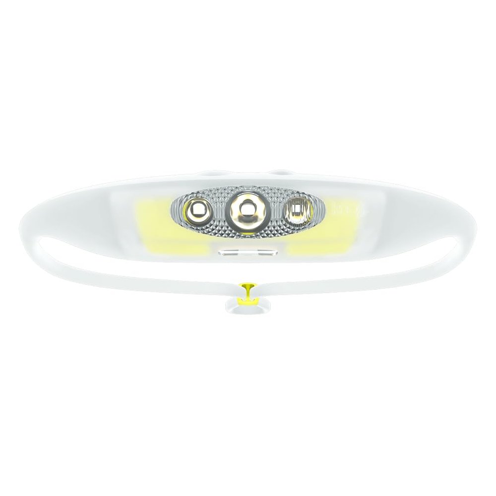 KNOG Bandicoot Run 250 USB Rechargeable LED Headlamp - Bright 40m Beam, Red Halo Mode, IP67 Waterproof Camping Headlamp - Comfortable Anti-Odor Silicone Strap for Running, Lime