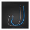 200pcs/lot High Carbon Steel Fishing Hooks Gold Black Barbed Hook Fishhooks for Grass Carp Lures Fishing Tackle DaJiKan (Color : Black, Model Number : 9) view 1