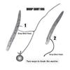 50pcs Wide Gap Offset Worm Hooks #2#1# 1/0#2/0#3/0 Wacky Rig Drop Shot Rig Texas Rig Hook Crappie Walleye Bass Fishing Tackle DaJiKan view 4