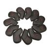 HB1 11pcs 4-9 ASPXL Gradients Number Golf Iron Head Covers Long Neck Classic Black PU Iron Headovers Wedges Covers for Most Iron,Red view 1