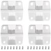 Ansook Cooler Replacement Plastic Hinges & Screws Set - Compatible with Coleman Coolers 5253 6262 6270 Cooler Hinges Replacement - for Rubbermaid Cooler Hinges (Set of 4) view 1