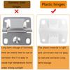Ansook Cooler Replacement Plastic Hinges & Screws Set - Compatible with Coleman Coolers 5253 6262 6270 Cooler Hinges Replacement - for Rubbermaid Cooler Hinges (Set of 4) view 3