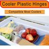 Ansook Cooler Replacement Plastic Hinges & Screws Set - Compatible with Coleman Coolers 5253 6262 6270 Cooler Hinges Replacement - for Rubbermaid Cooler Hinges (Set of 4) view 4