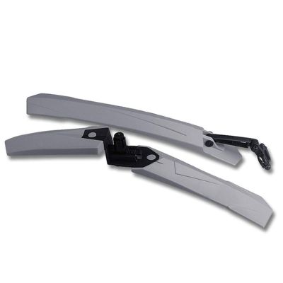 2PCS Bicycle Mudguard Mountain Bike Fenders Set Mudguards Bicycle Mudguard Wings for Bicycle Front and Rear Fenders DaJiKan (Color : Grey)