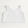Kurve Premium Girls Seamless Supersoft Sleeveless Crop Tank Top - Stretchy Bra, UV UPF 50+ (Made in USA), White, 9 Years-14 Years view 2