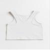 Kurve Premium Girls Seamless Supersoft Sleeveless Crop Tank Top - Stretchy Bra, UV UPF 50+ (Made in USA), White, 9 Years-14 Years view 3
