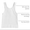 Kurve Premium Girls Seamless Supersoft Sleeveless Crop Tank Top - Stretchy Bra, UV UPF 50+ (Made in USA), White, 9 Years-14 Years view 4