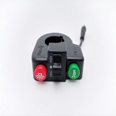 Scooter Handlebar Function Switch for KUGOO M4 / M4 PRO Electric Scooter Waterproof Headlight Horn Turn Signal Switch Parts