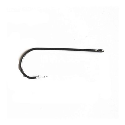 100pcs Carbon Steel Fishing Hooks Black Color Long Shank Straight Shank Streamer Dry Fly Tying Fishing Hook for Jig DaJiKan (Color : 1 Box)