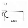 100pcs Carbon Steel Fishing Hooks Black Color Long Shank Straight Shank Streamer Dry Fly Tying Fishing Hook for Jig DaJiKan (Color : 1 Box) view 2