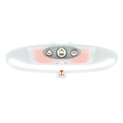 KNOG Bandicoot Run 250 USB Rechargeable LED Headlamp - Bright 40m Beam, Red Halo Mode, IP67 Waterproof Camping Headlamp - Comfortable Anti-Odor Silicone Strap for Running, Coral
