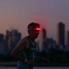 KNOG Bandicoot Run 250 USB Rechargeable LED Headlamp - Bright 40m Beam, Red Halo Mode, IP67 Waterproof Camping Headlamp - Comfortable Anti-Odor Silicone Strap for Running, Coral view 2