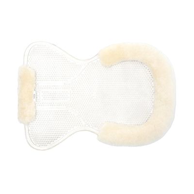 HORZE Harleigh Gel Pad with Full Lambskin Padding - Off-White - One Size