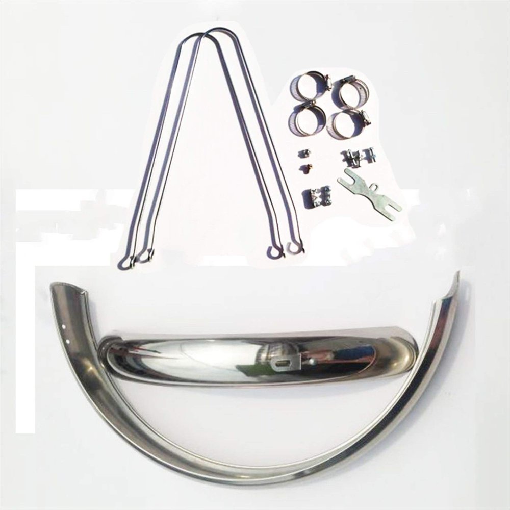 18inch 20inch Stainless Steel Road Bicycle Fender Bike Mudguard Bike Wings for MTB Bike Front and Rear Mud Guard DaJiKan (Color : 18 inch D Brake)