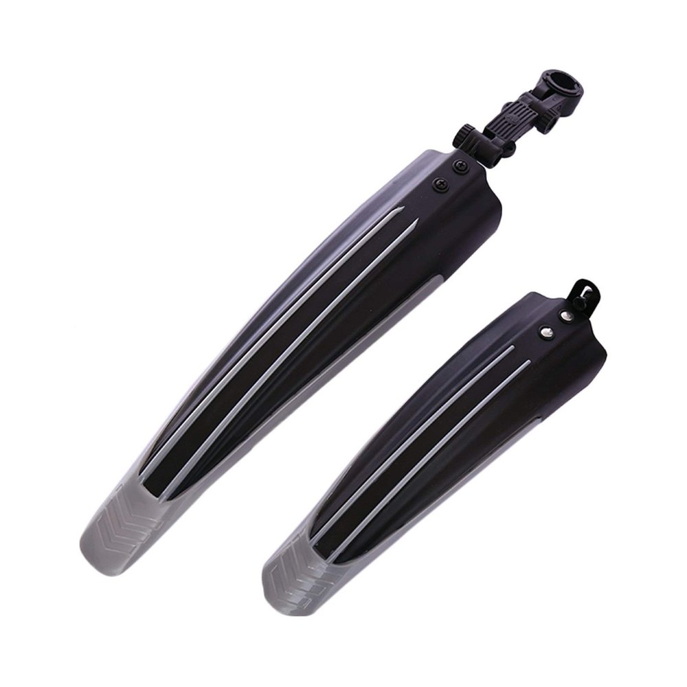 2 Pcs Fashion Bicycle Mudguard Mountain Bike Fenders Set Mudguards Bicycle Mudguard for Bicycle Front and Rear Fenders DaJiKan (Color : Black Gray)