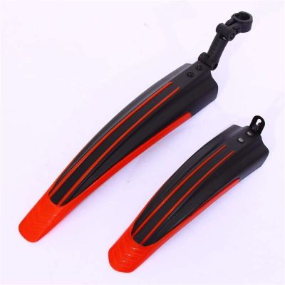 2 Pcs Bicycle Mudguard Mountain Bike Fenders Set Mudguards Bicycle Mudguard Wings for Bicycle Front and Rear Fenders DaJiKan (Color : Red 1)