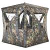 hysache Pop-up Hunting Blind, 3 Person Portable Ground Blind with 270 Perspective & Camouflage Appearance, Hub System, Carrying Bag Easy to Install and Carry (Trapezoidal Window) view 1