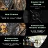 hysache Pop-up Hunting Blind, 3 Person Portable Ground Blind with 270 Perspective & Camouflage Appearance, Hub System, Carrying Bag Easy to Install and Carry (Trapezoidal Window) view 4