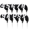 HB1 Waterproof Neoprene Golf Club Iron Cover Double Sided Putter Iron Head Covers Protector Headovers 10Pcs/Set (Black) view 1