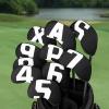 HB1 Waterproof Neoprene Golf Club Iron Cover Double Sided Putter Iron Head Covers Protector Headovers 10Pcs/Set (Black) view 2