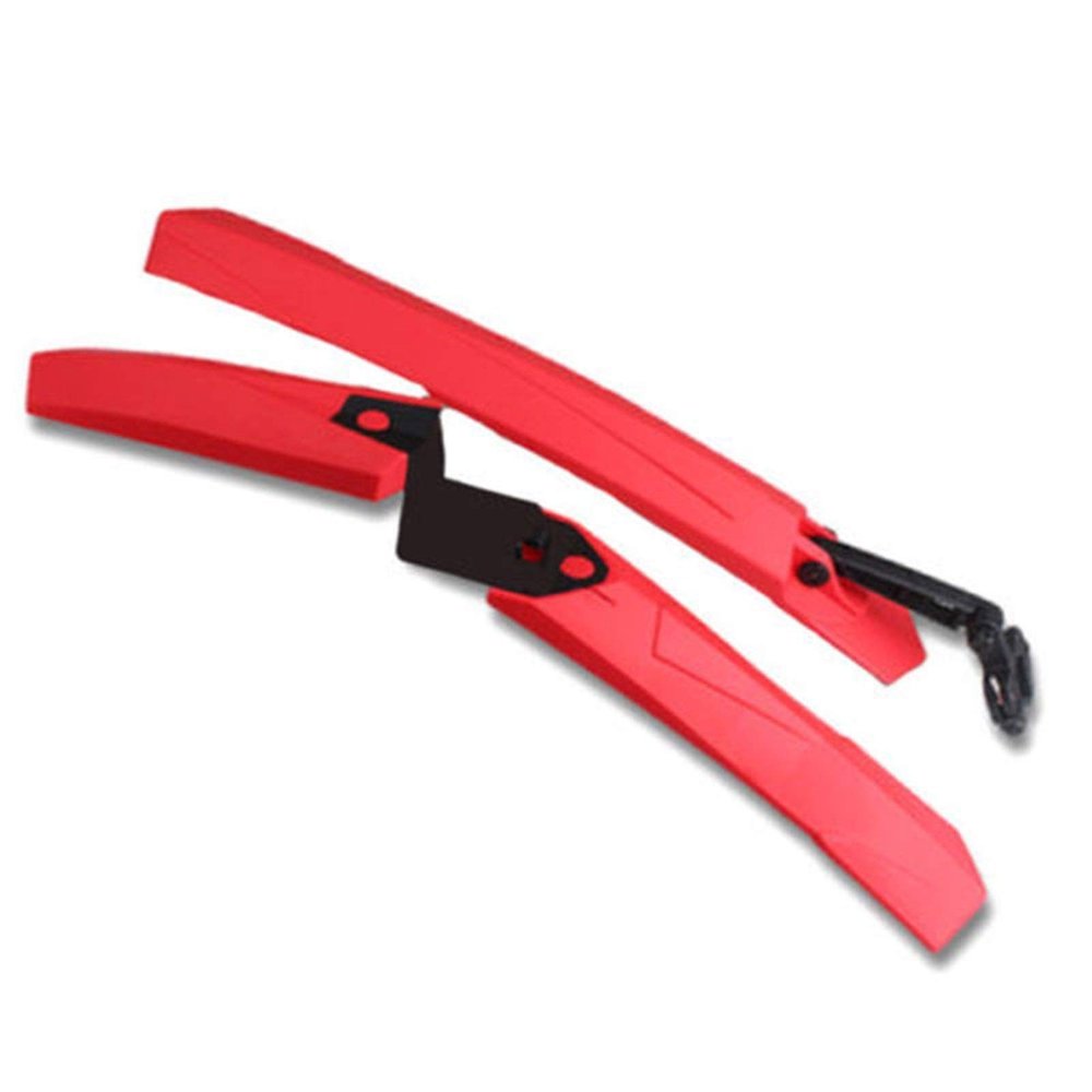 2PCS Cycling Mountain Bike Bicycle Front Mudguard Rear Fender Mud Guard Set for MTB Road Bike Wings DaJiKan (Color : Red 1)