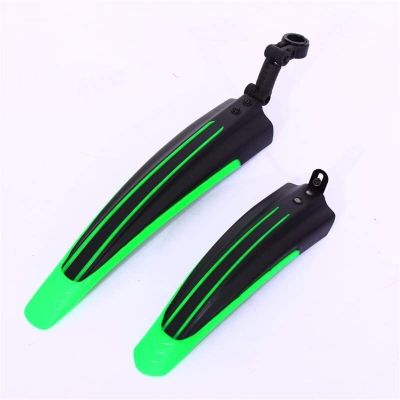 2 Pcs Bicycle Mudguard Mountain Bike Fenders Set Mudguards Bicycle Mudguard Wings for Bicycle Front and Rear Fenders DaJiKan (Color : Green 1)