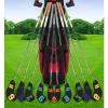 HB1 11Pcs/Set Waterproof Black PU Extended Golf Iron Head Cover Colorful Number Embroideried Protector Headcover Velcro Closure Cap Cover view 2