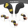 HB1 11Pcs/Set Waterproof Black PU Extended Golf Iron Head Cover Colorful Number Embroideried Protector Headcover Velcro Closure Cap Cover view 3