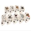 HB1 9Pcs/Set Golf Iron Head Cover Animal Design Protective Sleeve Suitable for Right and Left Handed PU Artificial Leather of Four Colors,White view 2