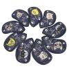 HB1 9Pcs/Set Golf Iron Head Cover Animal Design Protective Sleeve Suitable for Right and Left Handed PU Artificial Leather of Four Colors,White view 3