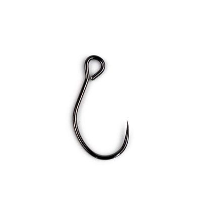 100pcs Barbless Fishing Hooks High Carbon Steel Fishhook Sharp Hook Bait Hooks with Size 4#6# 8# for Plastic Fishing Lure Hooks DaJiKan (Color : Size 4)