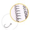 100pcs Barbless Fishing Hooks High Carbon Steel Fishhook Sharp Hook Bait Hooks with Size 4#6# 8# for Plastic Fishing Lure Hooks DaJiKan (Color : Size 4) view 4