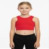 Kurve Premium Girls Seamless Supersoft Sleeveless Crop Tank Top - Stretchy Bra, UV UPF 50+ (Made in USA), Red, 9 Years-14 Years view 2