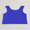 Kurve Premium Girls Seamless Supersoft Sleeveless Crop Tank Top - Stretchy Bra, UV UPF 50+ (Made in USA), Cobalt, 9 Years-14 Years view 3